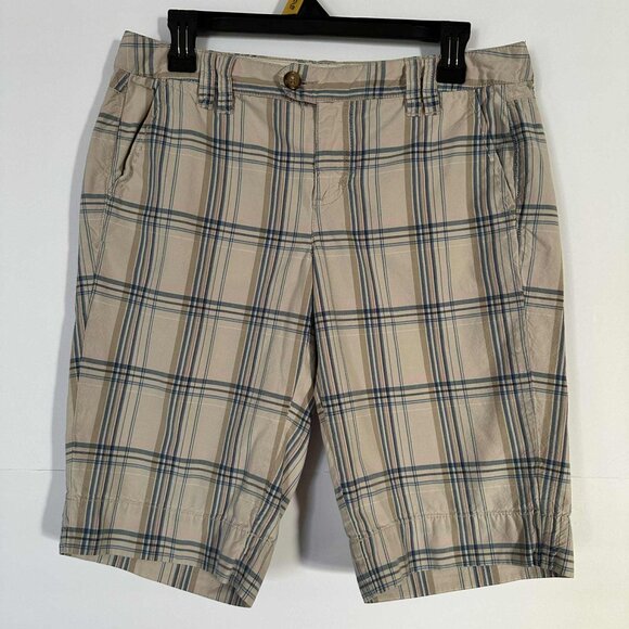 WOMENS SIZE 8 TOMMY HILFIGER PLAID SHORTS - Picture 1 of 5
